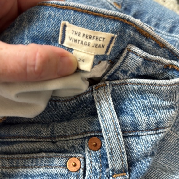 Madewell The Perfect Vintage Jean in Banner Wash Skinny Ankle Pants Size 24 - Picture 6 of 11